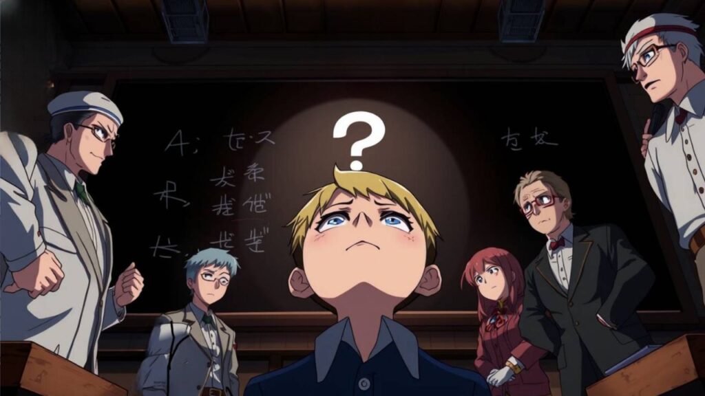 A confused student sitting in a classroom while three instructors stand before him, each representing a different teaching style