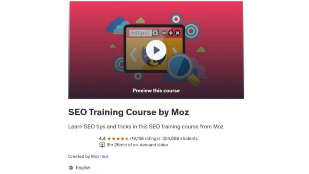 SEO Training Course by Moz / FREE COURSE